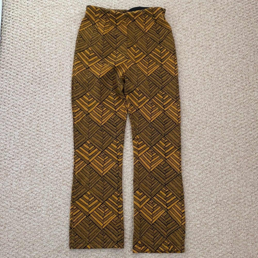 Free people groovy gold knit pants
